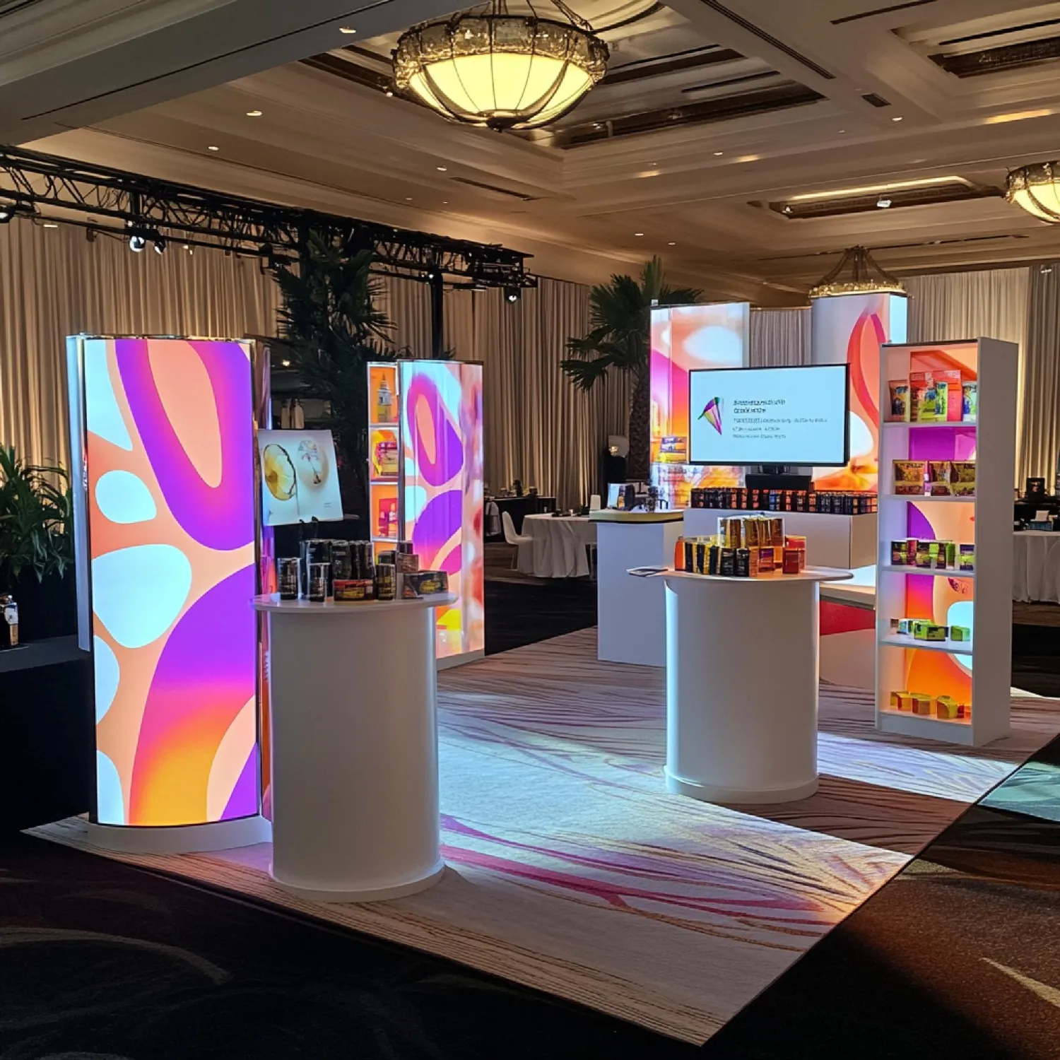 Display y exhibidor personalizado para evento